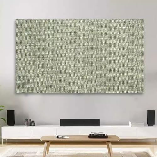 Solid Color TV Cover Thick Cotton and Linen TV Dust Cover Cloth Indoor 19-80 Inch LCD LED Screen Protect Cover Monitor Cover Universal Bedroom Living Room Art Decoration Cover(Color:color7,Size:40-43i