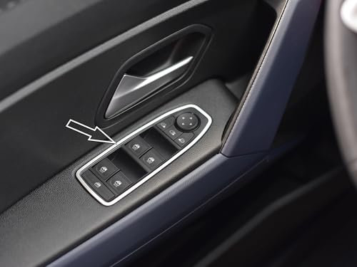 Steel Cover for 2024+ Dacia.Duster III 3 (P1310) | Electric Switches for Windows Frames | 4 Pieces Stainless Steel Essential Expression Journey Extreme DUSTER Accessories Tuning