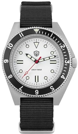 watchdives WD1972 VH31 Reloj de Cuarzo, Reloj de Buceo Militar con Cristal de Zafiro, Reloj de Pulsera de Lujo, Reloj Eesistente al Agua hasta 200 M para Hombres