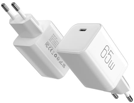 2 Pièces 65W Chargeur USB C Rapide avec GaN Tech PD3.0 PPS Prise Secteur USBC Adaptateur pour Telephone iPhone 16 Pro Max,Samsung A55,iPad,Honor,Xiaomi,Ordinateur Macbook Pro