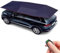 DSYYNAY Tenda per auto, Garage mobile, Garage pieghevole di protezione solare, Garage mobile per tenda con motori, tenda anti-UV, ripari a prova di sole per tenda da esterno (Navyblue,4,9 x 2,3 m)