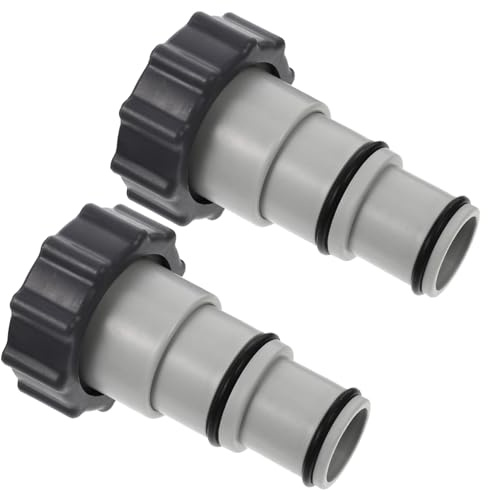 SUPVOX 2 Stück Pool Schlauch Adapter für Gewindepumpe Einfacher Leichter Ersatz für Filter und Tauchpumpen Kompatibel mit Poolschlauch und Saugleitung Schnelle ohne Werkzeug