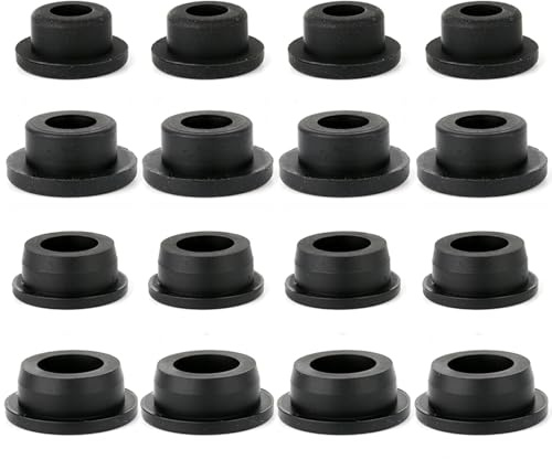ZAAWUUT Bouchon de trop-plein en caoutchouc pour évier de cuisine et salle de bain (noir, convient aux trous de 20 mm, 22 mm, 24 mm, 26 mm)