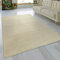 Paco Home Teppich Wohnzimmer Schlafzimmer Kurzflor Naturfaser Einfarbig Handgearbeitet Gabbeh Moderne Deko, Grösse:120x170 cm, Farbe:Creme