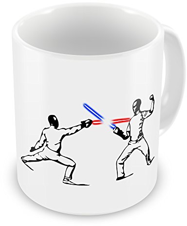 Lightsaber Fencing Funny Novelty Gift Mug