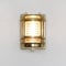 Licht-Erlebnisse Außenlampe Wand Messing Glas IP64 Garten Fassade H:22 cm E27 Rustikal Maritime Schiffslampe nostalgische Wandleuchte Außen GRACIA