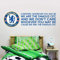 Beautiful Game Chelsea Football Club Official Crest & 'CARE FREE' Song Wall Mural Sticker (120cm x 30cm)