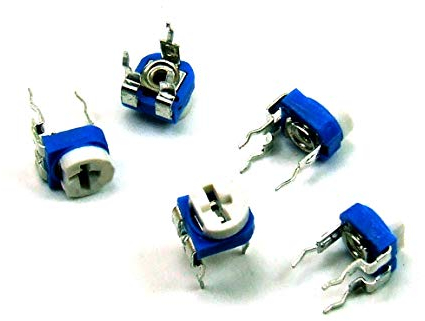 POPESQ® 5 Stk. x Trimmer Poti 20K Liegend / 5 pcs. x Trimmer Potentiometer 20K Horizontal #A233