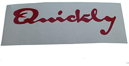 NSU Quickly Schriftzug, Sticker, Tank Schriftzug Deko, zum Oldtimer Restaurieren von Lack & Verkleidung. Motorrad Emblem Alternative