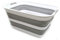 SAMMART 42L Cesta Plegable de plástico para la Colada, contenedor de Almacenamiento Plegable y Organizador, Tubo de Lavado portátil, Cesta de Ahorro de Espacio