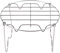 1 PC Stainless Steel Steamer Rack Trivet with Handles for Instant Pot, Used in The Oven, Cooking, or Microwave Oven, Diameter 20cm