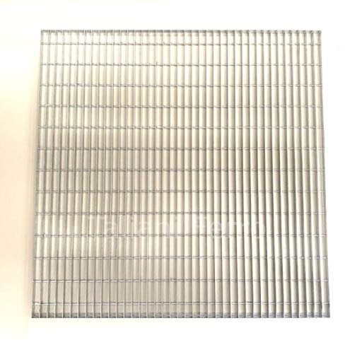 Grigliato bordato zincato a caldo, maglia 76x25mm, sezione piatto 25x2mm. Taliani Ferro (1000x1000mm)