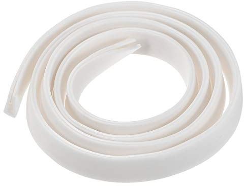 sourcing map Edge Trim U Seal Extrusion, Silicone White U Channel Edge Protector Sheet Fits 5/64-5/32inch Edge 1M/3.28Ft Length
