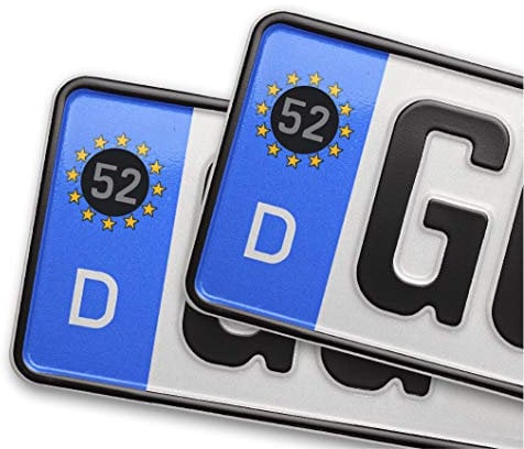 Kennzeichen Aufkleber Sticker für EU Feld Nummernschild Türkei 53 Rize 2 Stück