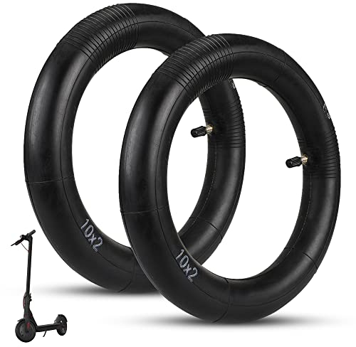 ANSENI Cámaras de Aire 10 Pulgadas Reforzada para Patinete Eléctrico Xiaomi 4,Cámara Reforzada 10x2, Repuesto para los Patinete Eléctrico de 10 Pulgadas,(2 Unidades)