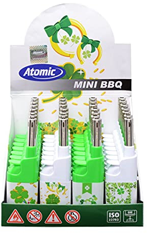 Atomic Mini Stabfeuerzeug Glücksklee 3D nachfüllbar