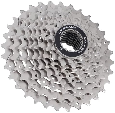 LANXUANR 9-Gang-Mountainbike-Kassette Passend für MTB-Bikes, Rennräder , Superleicht (US-9S-25T)