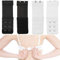 Bequeme BH Verlängerung, 4 Pack, Schwarz, Weiss, Größe XS, 2 x 3 Haken Reihe, für alle BH Modelle, weiches und elastisches Material, Büsten Verschluss Erweiterung, Bra Extender, BH mit Komfort tragen