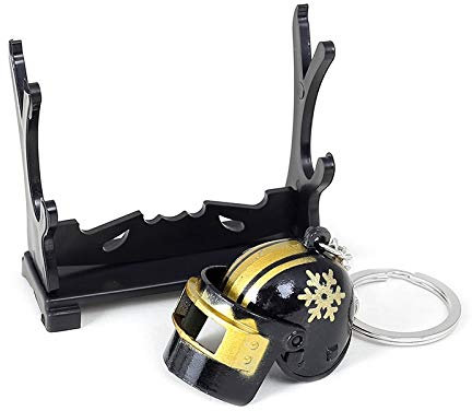 BGTR Schlüsselanhänger Schlüsselmäppchen Mode PUBG Essen Huhn Keychain Rucksack Schlacht Schlachtfelder Bratpfanne Helm 98k Schlüsselring Frau Mann Jewwlry Schlüsselanhänger Schlüsselmäppchen