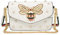 Beatfull Modische Handtasche für Damen, PU-Leder, Umhängetasche, Umhängetasche mit Biene, weiß 2, Large