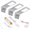 3er SET JUNKER Lighting LED Unterbauleuchten VIOLA 4000K neutralweiß (12V 3,5W 160 x 55 x 60,5 mm) inkl. Trafo und Touch Dimmer/Anschlußfertiges Plug & Play Set