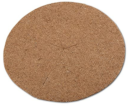Natursache Kokosdisk, 5 Stück, Ø 25cm, Winterschutz für Pflanzen, mit Latex Beschichtung
