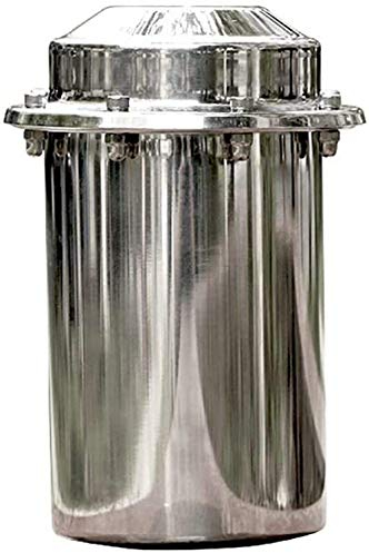 CHENWN Capsule temporelle étanche en Acier Inoxydable 304, Contenant de Verrouillage Durable pour Le Futur Cadeau de Remise des diplômes (7,87 Pouces / 20 cm)