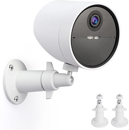UYODM 2 Pack Wall Mount Holder for SimpliSafe Outdoor Security Camera, 360°Rotation Security Bracket with 1/4 Screw Thread , Camera Not Included (White)