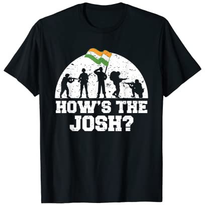 How is the Josh Hindi India Zitat Slogan T-Shirt