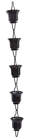 Happyyami 1stk Regenkette Für Den Garten Regenpfahl Bodenanker Villa Regenkette Ersatz Japanische Regenkette Regenglocken Regenfängerkette Ring Ornament Druckguss Aus Aluminiumlegierung