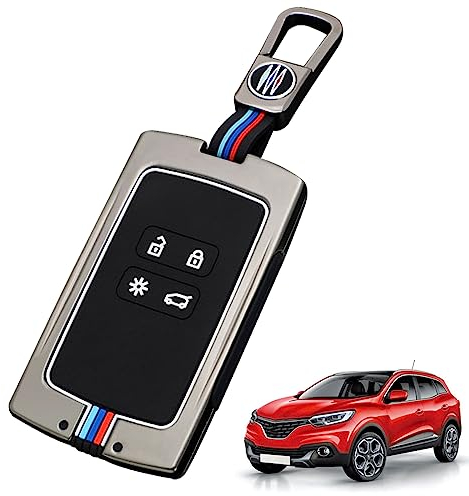 Altsbaos Kompatibel mit Schlüsselgehäuse für Renault Zoe/Clio/Arcan/Arkana/Laguna/Twingo/Koleos 2/Kangoo/Captur 2/Espace Schlüsselhülle aus Zinklegierung