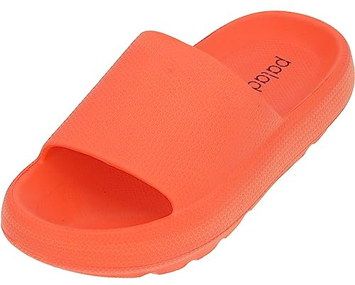 Palado Badeschuhe Damen Tabbris - modische Sandalen - bequeme Pantoletten für Spa, Strand oder Zuhause ORANGE UK7 - EU40