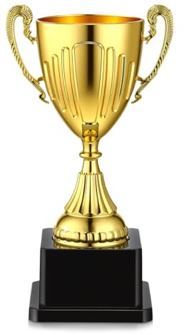 Gold Trophy Award, 18,1 cm Kunststoff-Trophäe, Belohnungen, Gewinnpreis für Sportturniere, Geburtstag, Fußballwettbewerbe, Buchstabierung, Biene, Partygeschenke