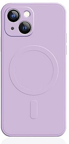 Mixroom - Custodia Cover per iPhone 13 in TPU Silicone Morbido Compatibile con MagSafe Accessori con Cerchio Magnetico Integrato Lilla