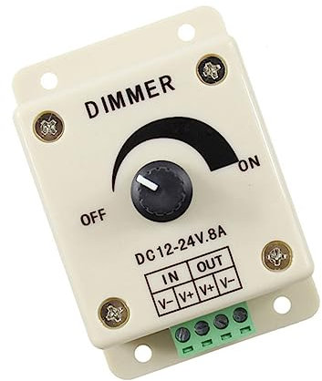 OSALADI Led Switch for Led Lights 12v 8a Pwm Wall Black Light Switch Save Electricity