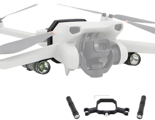 HLMNAKE Nächtliche Beleuchtung Licht für DJI Mini 3/3 PRO/ 4 PRO, 2 LED 120-Lumen Lampe und PLA-Halterung