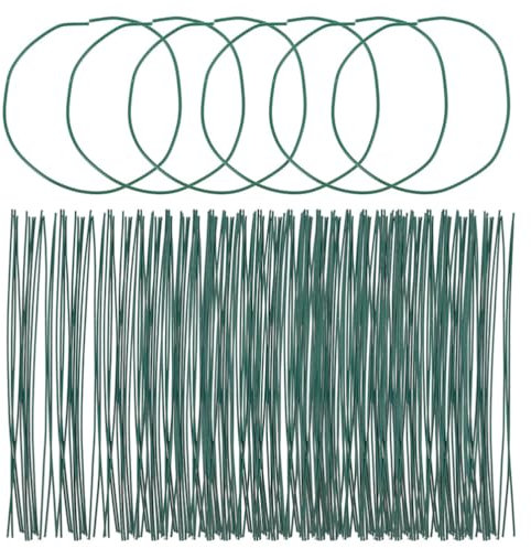 Milisten 1000pcs Flexible Plant Ties Sturdy Galvanized Wire for Gardening Organizing Cables and Food Packaging Reusable Easy to Bend for Trees Vines and More