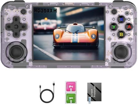RG35XX H, Anbernic Retro Handheld Game Console with 64GTF Card, Dual Joystick Design 3.5 HD Display, Lasts up to 8 Hours High Capacity Battery for Better