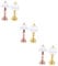 WOONEKY 6pcs Miniature Decorative Lamps for Dollhouses of Bedside Lamps for Home Decor and Craft Projects for Mini House Accessories
