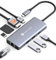 NOVOO USB C Hub 4K@60Hz HDMI Gigabit Ethernet 8 en 1 Adaptador USB C multipuerto con PD 100W,2 USB-A, 1 Puerto de Datos USB-C, SD y TF Docking Station para iPhone 15,MacBook Air/Pro, DELL, XPS 15, HP
