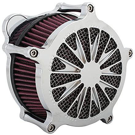 Pexorine Kit d'admission de Nettoyage d'air de Moto Domino de Filtre à air, for Harley, Touring Road King Electra Glide CVO Trike 2008-2016 Softail Dyna Filtre d'admission Moto(MP09-001-0293)