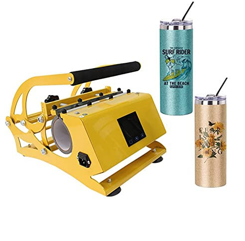 DMETE Heisse Pressemaschine 15Oz 20Oz 30z Sublimation Gerade Tumbler Wärmeübertragungsmaschine 50 0w DIY. Becher Leistungsstärker und effizienter
