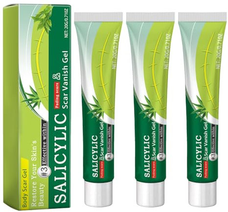 3Pcs Narbengel Narbencreme Nach Op Narbensalbe Nach Op Narben Gel Narbenpflege Nach Op Narbengel Narbencreme Nach Op Narbensalbe Narbengel für Chirurgische Narben Verbrennungen Verletzungen(20g)