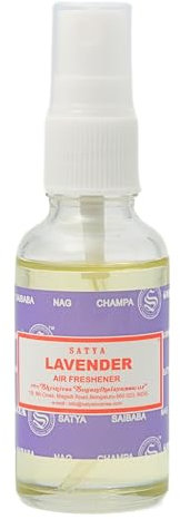 Satya Duftspray, Duftöl - Naturdüfte für Aromatherapie, Raumduft, Diffusor, Duftlampe, Autoduft (30 ml, Lavendel)