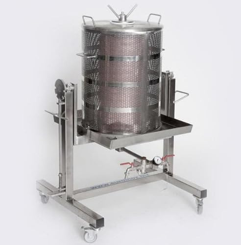 KRENN Hydropresse aus Edelstahl 120 Liter Wasserdruckpresse kippbar Wasserpresse