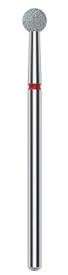 STALEKS PRO Expert Diamond Nail Drill Bit Manicure Pedicure Remover and Polish Cuticle Area 4mm Ball Shape (Fine Grit)