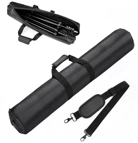 Veebmys Stativ Tragetasche 80 cm, Gepolstert und Wasserdicht, Oxford Stoff, Tragbare Tasche, für Lichtstative, Einbeinstative, Blitzlichtständer, Fotografie Ausrüstung, Mikrofon (80cm)