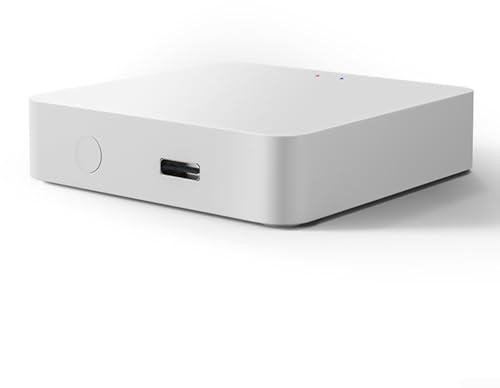 Hub Zigbee 3.0 pour Tuya pour Smart Home, routeur WiFi direct pour passerelle avec port Ethernet, dongle sans fil pour centre de contrôle d'automatisation, matériau ABS et configuration de jeu,