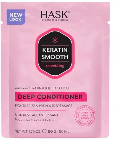 Hask Keratin Protein Deep Conditioning Hair Treatment 1.75 oz (Pack of 2) by Hask