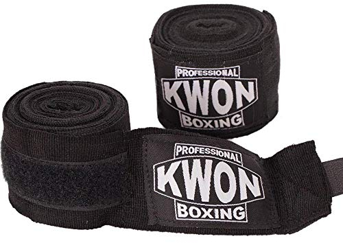 Kwon professional Boxing Bandage elastisch schwarz-rot-weiß